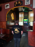T-Shirt Gold auf Schwarz, Oldschool Boxhandschuh