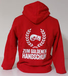 Pulloverjacke in verschiedenen Farben, Logo auf Brust und Rücken